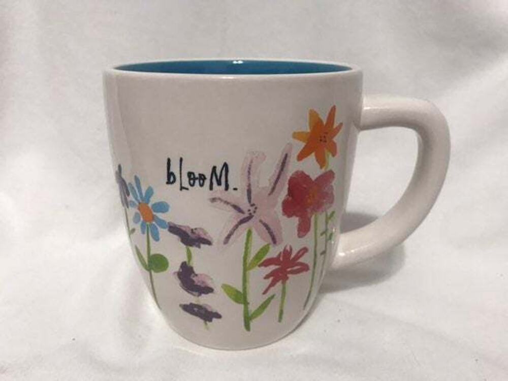 Rae Dunn Artisan Collection by Magenta bLooM watercolor flower coffee tea cup